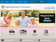 Tablet Screenshot of capitalinsagency.com